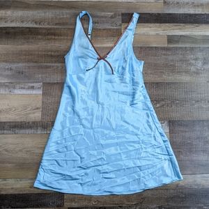 Blue slip dress, women's medium